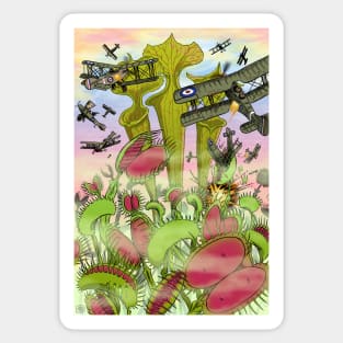 Plants vs Planes Sticker